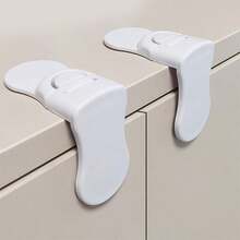 5/4/3/2件儿童锁，转角抽屉柜冰箱锁，多功能婴儿防护，无需钻孔