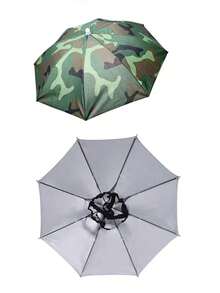 5pcs/10pcs/50pcs Customized Umbrella Hat, Multi-Functional Headwear Umbrella Suitable For Fishing, Beach, Labor And Various Scenarios, Sunshade Umbrella, Lightweight Portable Umbrella, Watermelon Umbrella, Rainbow Stripe Umbrella,Cute Stuff - Multicolor - View 6