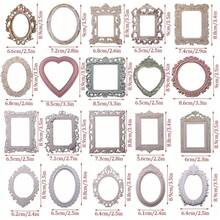 40Pcs Vintage Paper Scrapbook Collage Paper Hollow Photo Frame Materials Lace Frames Background Decorative Paper For Journal Crafts Scrapbook Supplies - nhiều - Xem 2