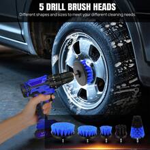 AutoFu 29Pcs Car Detailing Brush Set Soft Brushes Interior Wheel Valet Pro Cleaning Kit, With Storage Bag, Washing Dashboard Wheels, Multifunctional Cleaning Tools - Multicolor - Ver 3