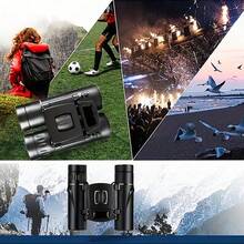 Compact And Foldable Binoculars For Outdoor Adventures And Camping - Black - View 5