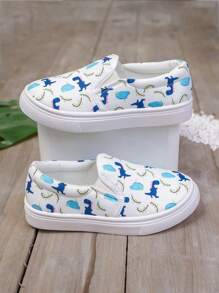 Neue Kindersportschuhe, Jungen & Mädchen Lässig Schuhe, süße Dinosaurier Dekor vielseitige weiche Sohle bequeme Schulanfang Studentenschuhe