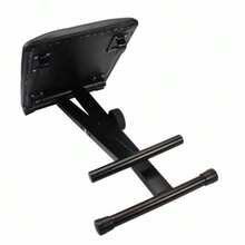 Adjustable Folding Piano Bench Seat Lift Folding Piano Bench Piano Bench / Electronic Piano Bench - 黑色 - 查看 3