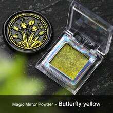 1 件珠光漆封蜡着色膏 - DIY 封蜡，带闪光魔镜粉 - 多种颜色可选（带刷子）学校用品，返校 - 彩色 - 查看 15