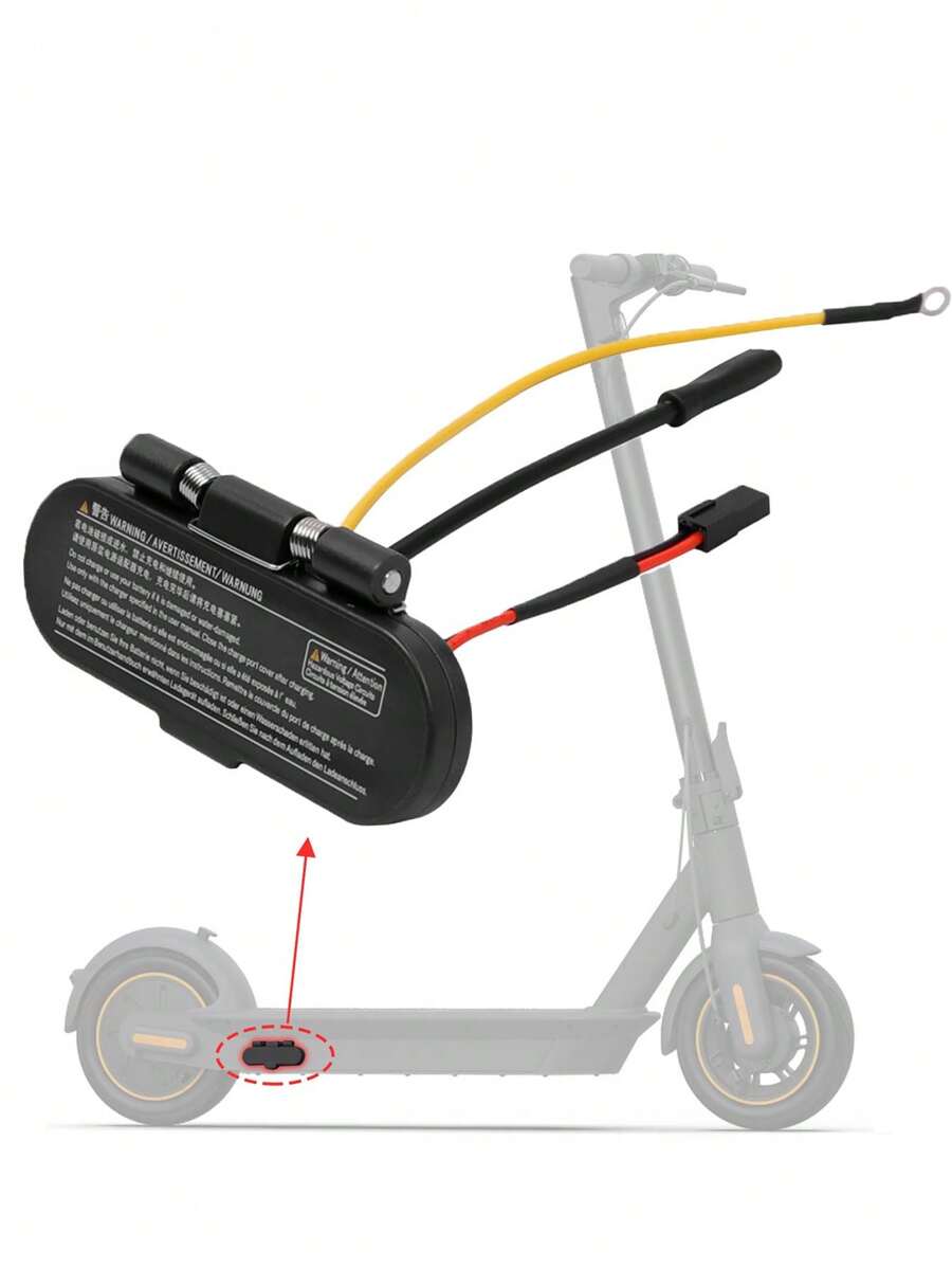 GLDYTIMES Electric Scooter Charging Base Charging Port For Segway Ninebot Max G30 E-Scooter, Charging Port Dustproof Plug Case