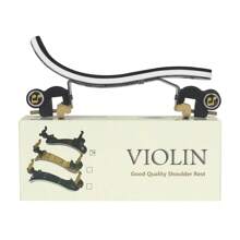 IRIN IRIN Aluminum Violin Shoulder Rest Chin Rest Pad For Adult Beginner Performance Violin, Sizes: 1/8, 1/4, 1/2, 3/4, 4/4, Wood Grain & Fiber Texture