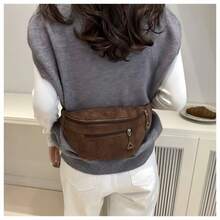 [Preference Style] Autumn/Winter Corduroy Crossbody Bag - New Chest Bag - Women's Casual Shoulder Bag - Student Commuter Bag For Women Storage Organizer Travel Essentials Back To School Dormitory Storage
