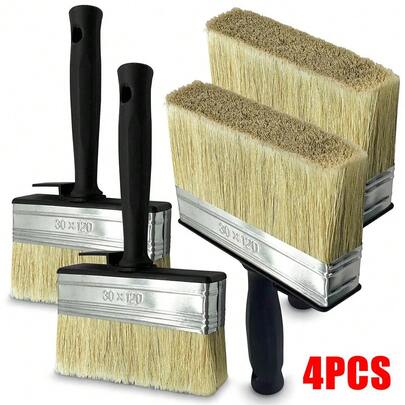 12x Shed Fence Brush 5" Multipurpose Wide Block Paint Paste Wood Decking Garden
