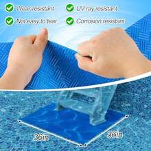 Swimming Pool Ladder Step Mat - 36 * 36in Large Non-Slip Texture Pad For In-Ground Or Above Ground Pools, Vinyl Stairs Stability Cushion Protector Back To School For Beauty Salon Home Bathroom - None - View 3
