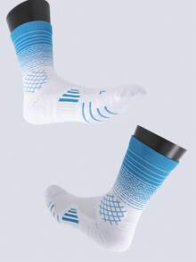 1 Pair Outdoor Sports & Running Basketball Socks, Fall - Multicolor - View 8