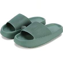 Rosyclo Cloud Slippers Women And Men, Pillow House Slippers Shower Shoes Indoor Slides Bathroom Sandals, Ultimate Comfort, Lightweight, Thick Sole, Non-Slip, Easy To Clean - Green - View 1