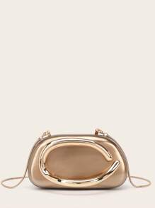 Borsetta da sera, pochette per donne e ragazze, borsa da festa con dettagli in metallo, fibbia e manico in acrilico, adatta a matrimoni e cerimonie, con catenina in metallo, versatile come borsetta e da cocktail, nuova borsa portafoglio per cerimonie e banchetti