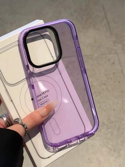 1 pieza Funda de teléfono de silicona suave y gruesa, transparente y a prueba de golpes, adecuada para iPhone 16/16 Pro/16 Plus/16 Pro Max/15/15 Plus/15 Pro/15 Pro Max/14 Pro Max/14 Pro/14 Plus/14/13 Pro Max/13 Pro/13, color morado con un elegante ambiente, gran regalo para iPhone 17/17 Pro/17 Pro Max/17 Air, Navidad/Halloween