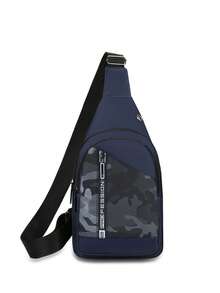 New Fashion Camouflage Pattern Multi-Function Messenger Bag, Men Shoulder Bag With High-Quality Strap, Large Capacity Crossbody Bag, Water-Resistant Casual Travel Chest Bag, Ideal Gift For Men, Suitable For Outdoor, Camping, Travel, And Daily Use Streetwear