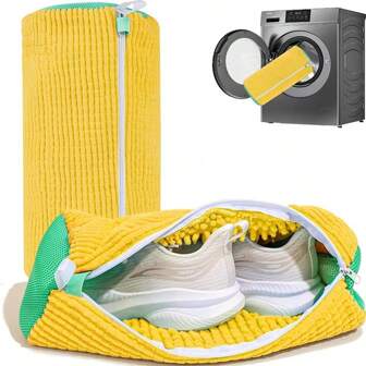 1pc/2pcs Shoe Washing Machine Bag Laundry Shoe Bag For Washer And Dryer Reusable Shoe Cleaning Bag For Shoes Unstain Cleaner