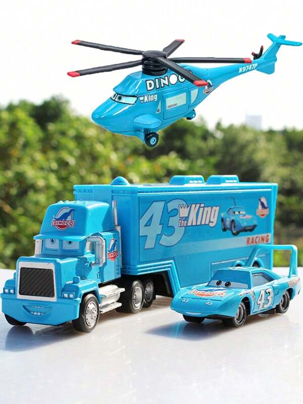 Disney 1Pc Disneys Lightning Mc Queens Of Miniature Blue Alloy Cars Collectible Toy Car Beautifully Crafted Cartoon Car And Airplane Models Ideal Presents For Enthusiasts Suitable (Some Parts May Be Random)