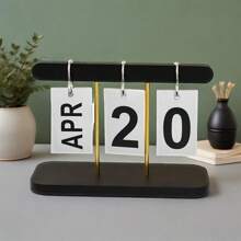 Nordic Minimalism And Creative Flipping Calendars, Desk Calendar Decorations, Home Living Room Dining Tables, Coffee Tables, Office Desk Decorations, Calendar Decorations, Basic Home Decorations, Home Goods Christmas Countdown Calendar