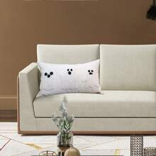 Funda de almohada de Halloween con bordado de fantasmas, funda de cojín suave, protector de almohada para decoración de sofá del hogar. - color - Ver 3