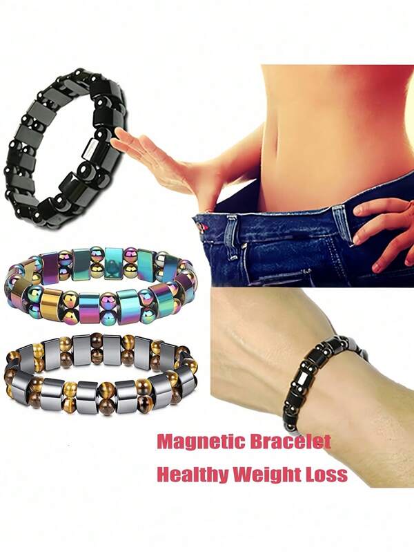 1 Piece Magnetic Therapy Wristband And Ankle Chain, Suitable For Boy And Girl, Enhances Immunity, Relieves Pain Caused By Arthritis And Carpal Tunnel Syndrome/Magnetic Therapy Snug Fit Wristband, Promotes Blood Circulation, Yoga Snug Fit Assistance Bracelet Ankle Chain
