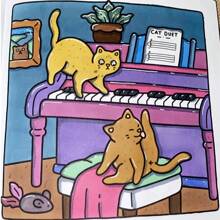 Neues freches Katzen Malbuch, ein Segen für Katzenliebhaber und Malbegeisterte, beinhaltet gemütliche Momente mit schelmischen Katzengefährten, Malbuch für Erwachsene, Lernspielzeug für Kinder, Familienzusammenkunft, Geschenk zum Schulanfang, Malbuch, Schulmaterial