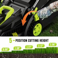 Deli Steelite 21V 13-Inch Cordless Lawn Mower – Brushless Motor, 5-Level Cutting Height Adjustment, 4.0Ah Battery & Charger, Lightweight For Small To Medium Yards - US B Type Plug(110-127V) - View 4