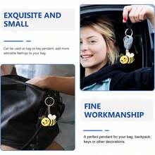 Set de 30 llaveros con abeja encantadora, incluye bolsa de regalo, tarjeta de agradecimiento y etiqueta, ideal como suministros para fiesta de cumpleaños con tema de abeja. - Multicolor - Ver 9