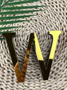 1 Piece 3D Acrylic Mirror Letter Art Wall Sticker - Light And Shadow Intertwined Space Aesthetic Symbol, Gold/Silver/Black/Rose Gold Oversized Letters Self-Adhesive Home Decorative Letter Logo Art Sticker, Artistic 3D Thickened Acrylic Mirror Letters Wall Sticker (3.93/5.9/7.87/11.81 Inches)