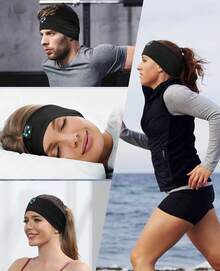 Sleep Headphones - Bluetooth Headband For Side Sleepers, Elastic Music Sleeping Band ASMR Wireless Eye Mask Tech Gadgets Gifts For Women & Men - Multicolor - View 10
