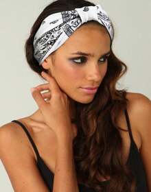 Tobeffect Knotted Headbands For Women African Boho Paisley Printed Bandanas Wide Hairband Head Bands For Women's Hair Thick Large Head Wraps Turbans Hair Accessories