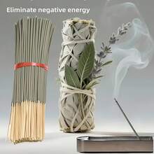 20/50/126pcs White Sage Smudge Sticks, 8.66 Inches, Refreshing Air, Suitable For Yoga & Meditation, Purify Spiri, Eliminate Negative Energy