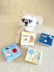 1 套狗狗零食益智玩具 - 可折叠宠物益智喂食器玩具，卡通可爱慢速喂食器，喂食训练互动玩具 - 彩色 - 查看 6