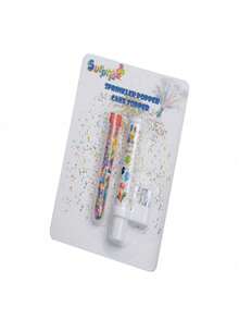 1个音乐糖果烟花蜡烛，趣味小丑生日蛋糕装饰喷雾蜡烛，派对烘焙用品（非音乐/音乐款） - 彩色 - 查看 6