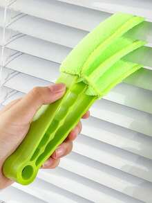 Random Color Detachable Blind Cleaning Brush, Soft Fabric Won't Damage Car, Suitable For Car Air Conditioner Slots, Fans Cleaning, Can Also Be Used For AC Louver And Car Air Vents, Strong Water Absorption, No Shedding Or Discoloration, Effectively Cleans Each Blade - Multicolor - View 12
