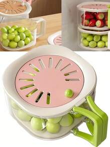 1 pièce Passoire rotative, bol de drainage de cuisine panier à laver les légumes, panier à laver les fruits et légumes, panier à soupe, passoire à baies, passoire à couper les fruits, petit panier pliable avec ensemble de passoire en plastique, mini kit pour la maison