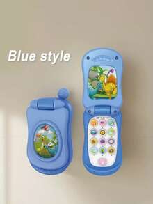 Teléfono móvil de juguete interactivo con dibujos animados y música - Juguete educativo colorido con luces y sonidos - 3 opciones de color, material de PP, regalo de aprendizaje temprano divertido, estimula la creatividad, juguete educativo | Teléfono móvil con música | Aprendizaje interactivo, juguete musical - Multicolor - Ver 10