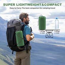 Camping Sleeping Pad With Pillow: Extra Thick 4.7 Inch UltraLight Self Inflating Air Mattr Lightweight Compact Inflatable Sleep Mat For Backpacking Hiking Tent Olive Green - OliveGreen - View 6