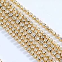 1pc Long Fringe Rhinestone Dress For Women Flower Belt Body Chain Jewelry Crystal Silver Skirt For Stage Party Accessories