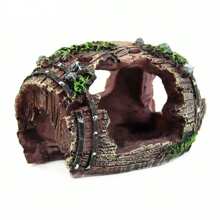 Aquarium Artificial Barrel Cave Resin Ornaments Drizzles Aquarium Landscaping Accessories Background Drizzle