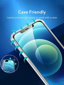 3pcs High Definition Transparent Tempered Glass Screen Protector, Sensitive Touch, Anti-Shatter, Anti-Fingerprint, Anti-Bubble, Anti-Scratch, Compatible With IPhone 12/12 Pro Screen Protector, High Definition Transparent Tempered Glass Anti-Scratch, Easy To Install, Compatible With IPhone 17/16 Pro Max/16/15/14/13/12/11/XS Max/XR/XS/X/6/7/8 Plus Series Phones, Suitable For Phone Cases - Clear - View 5