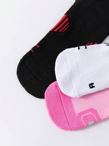 1 Pair Outdoor Sports & Running Basketball Socks, Fall - Multicolor - View 10