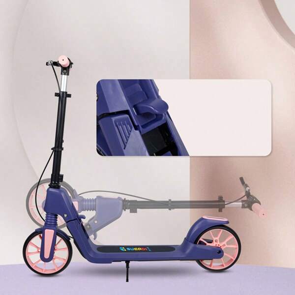 Trottinette pliable pour adultes pour usage extérieur, trottinette avec guidon réglable