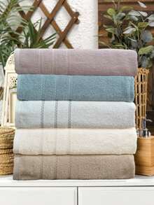 100% Cotton 10-Pack Kitchen Towels Set – 30x50 Cm – Highly Absorbent –  MADE IN TURKEY - Black - View 3