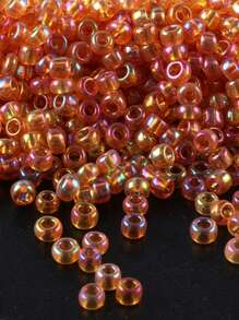 GO2CJBEADS 10 جرام جودة جيدة من حبيبات الزجاج الشفافة بقياس 2 ملم بألوان نمط لتصنيع المجوهرات