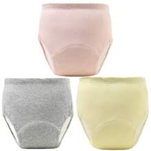 6件柔软训练裤，透气可洗幼儿训练裤，四季皆宜，混色，送给男宝宝和女宝宝的理想礼物，针织面料，防漏，布尿布替代品