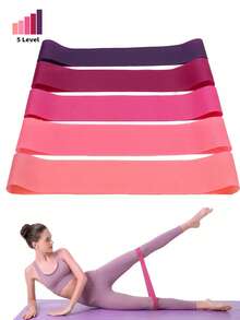 Yoga Resistance Band Set Yoga Accessories Pilates Equipment Stretching Band Resistance High Intensity Workout Home Fitness - Multicolor - View 1
