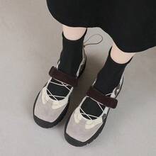 Women Casual Shoes - 白灰色 - 查看 2