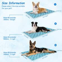 Ownpets Pet Cooling Mat For Dogs & Cats, Water-Filled Leak-Proof Ice Pad, Durable Oxford Fabric, Indoor-Outdoor Use, Lake Blue, Size L - 藍色 - 查看 10