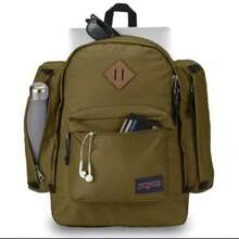 JanSport FIELD PACK Backpack With Versatile Design And Large Compartments – Ideal For Classes, Outdoor Activities Or Everyday Life - 軍綠色 - 查看 4