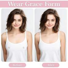 Grace Form Nipple Covers - Sticky Bra Pasties, 2 Pairs - Brown - View 2