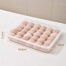 Egg Storage Box For Refrigerator, Household Egg Holder, Anti-Rolling Egg Preservation Box For Kitchen Fridge - Transparent - View 10